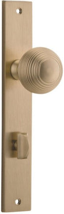 Iver Guildford Door Knob On Rectangular Backplate - primehardware