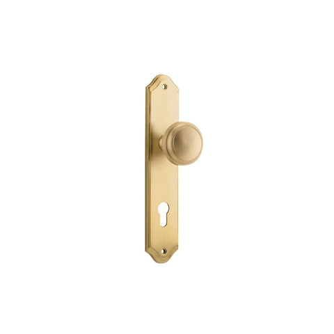 Iver Paddington Door Knob On Shouldered Backplate - primehardware