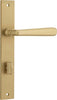 Iver Copenhagen Door Lever Handle On Rectangular Backplate - primehardware
