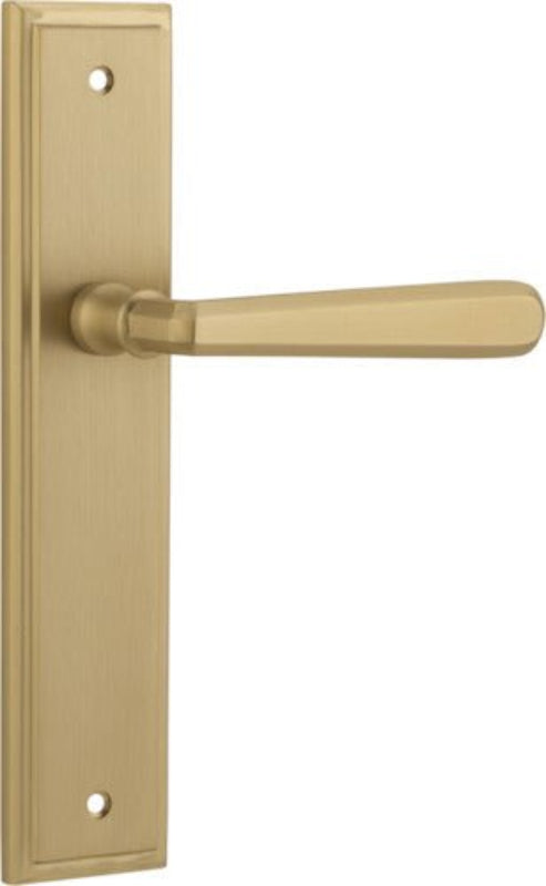 Iver Copenhagen Door Lever Handle On Stepped Backplate - primehardware