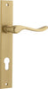 Iver Stirling Door Lever Handle On Rectangular Backplate - primehardware
