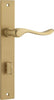 Iver Stirling Door Lever Handle On Rectangular Backplate - primehardware