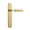 Iver Brunswick Door Lever Handle On Oval Backplate - primehardware