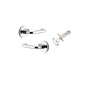 Iver Oslo Lever Door Handle On Round Rose - primehardware