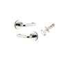Iver Oslo Lever Door Handle On Round Rose - primehardware