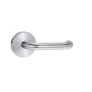 Lockwood 1370 Series 70 Lever on Round Rose External Half Set LH 45 Degree Up Satin Chrome 1370/AU70LSC - primehardware