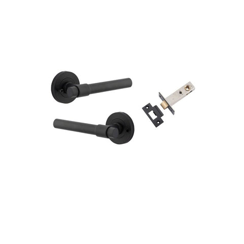 IVER Helsinki Door Lever Handle On Round Rose - primehardware