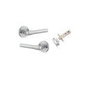 IVER Helsinki Door Lever Handle On Round Rose - primehardware