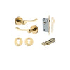 Iver Stirling Door Lever Handle On Round Rose