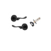 Iver Stirling Door Lever Handle On Round Rose - primehardware