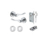 Iver Stirling Door Lever Handle On Round Rose - primehardware