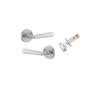 Iver Copenhagen Door Lever Handle On Round Rose