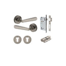 Iver Copenhagen Door Lever Handle On Round Rose - primehardware