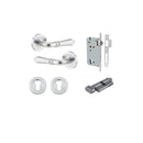 Iver Sarlat Door Lever Handle On Round Rose - primehardware