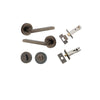Iver Baltimore Door Lever Handle On Round Rose - primehardware