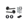 Iver Baltimore Door Lever Handle On Round Rose - primehardware
