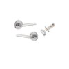 Iver Baltimore Door Lever Handle On Round Rose - primehardware
