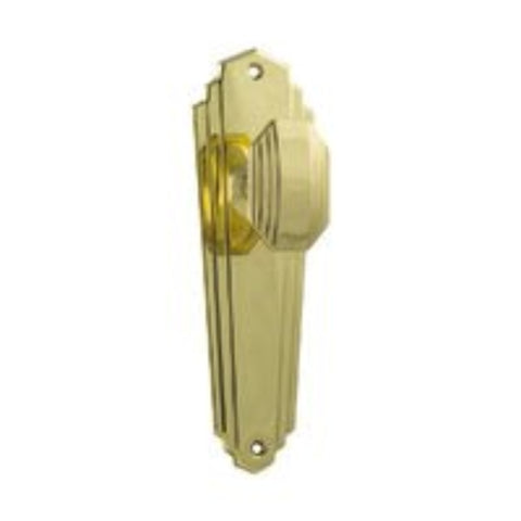 Tradco Elwood Art Deco Door Knob on Long Backplate - Customise to your needs - primehardware