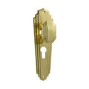 Tradco Elwood Art Deco Door Knob on Long Backplate - Customise to your needs - primehardware
