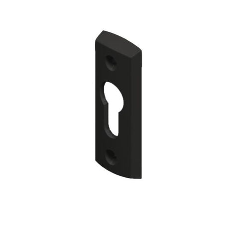 Palladium Bifold High Profile Cylinder Escutcheon Black - primehardware