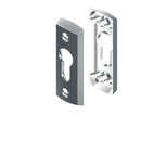 Palladium Bifold High Profile Cylinder Escutcheon Set Satin - primehardware