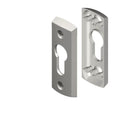 Palladium Bifold High Profile Cylinder Escutcheon Set - primehardware