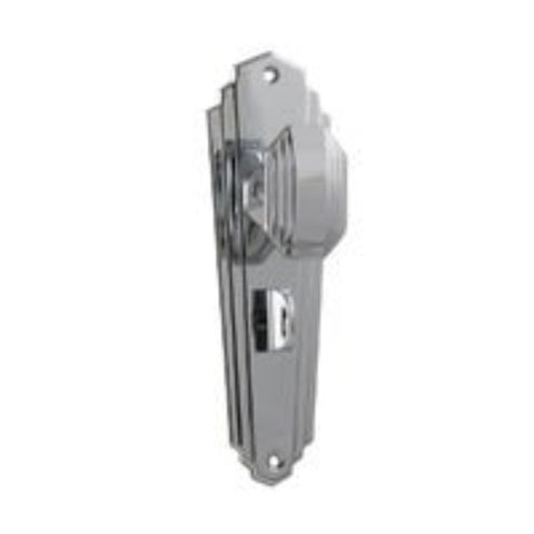 Tradco Elwood Art Deco Door Knob on Long Backplate - Customise to your needs - primehardware
