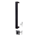 Gainsborough Oblong 450mm Pull Handle Entrance Set Matte Black OBL450PHENTMBK - primehardware