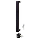 Gainsborough Oblong 450mm Pull Handle Entrance Set Matte Black OBL450PHENTMBK - primehardware