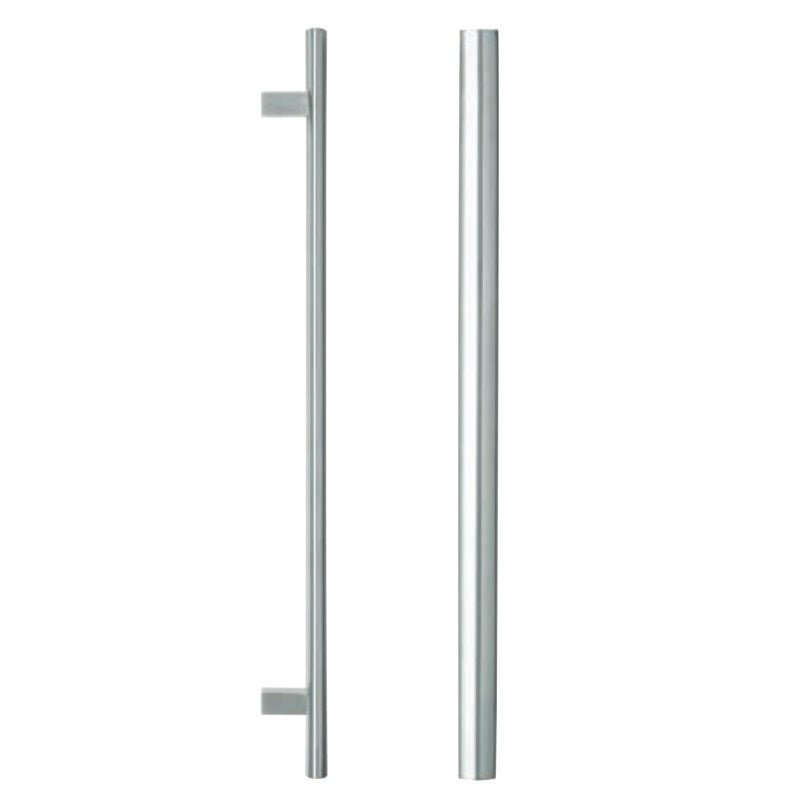 LOCKWOOD 141X600SSS ENTRANCE PULL HANDLE 600MM SATIN STAINLESS STEEL PAIR - primehardware