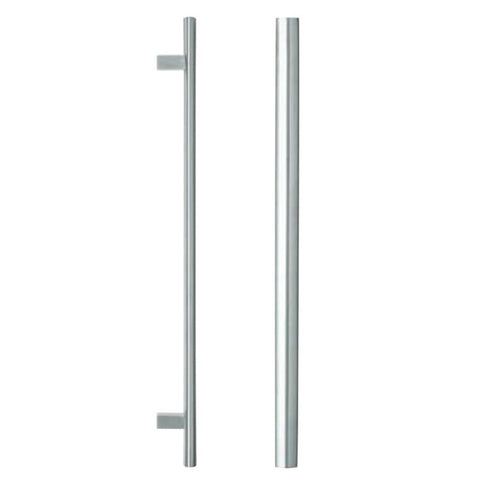 LOCKWOOD 141X600SSS ENTRANCE PULL HANDLE 600MM SATIN STAINLESS STEEL PAIR - primehardware