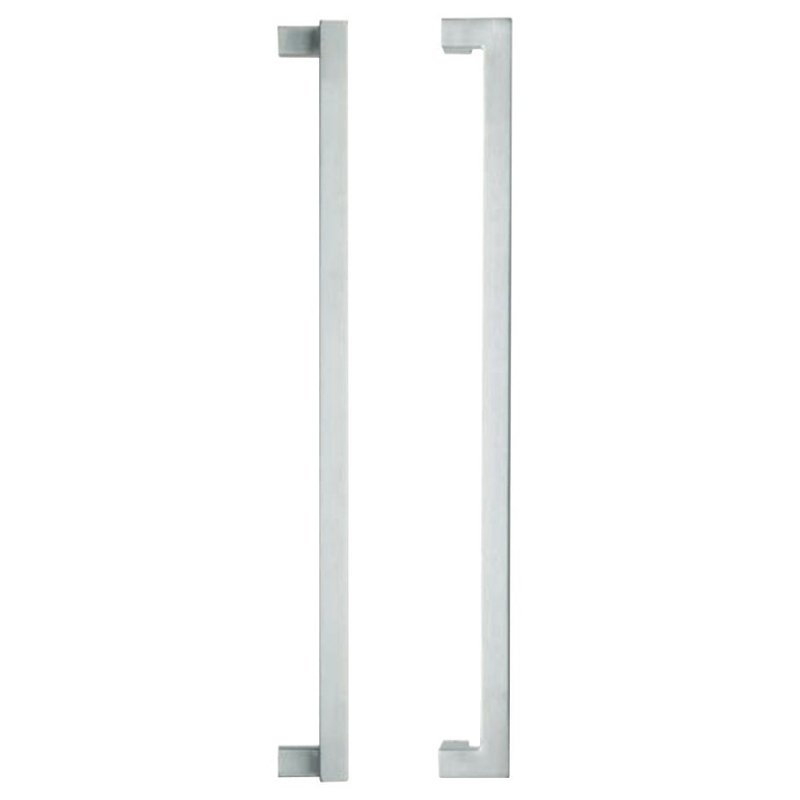LOCKWOOD ENTRANCE PULL HANDLE 146X600SSS 600MM SATIN STAINLESS STEEL PAIR - primehardware