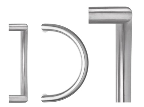 Lockwood 151CX300SSS COMPLIANT ENTRANCE HANDLES WITH 300MM CENTRES Satin Stainless - primehardware