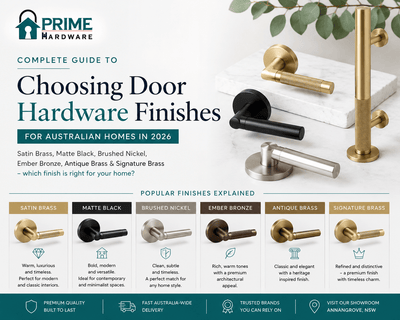 Premium door handle finishes offered by prime hardware