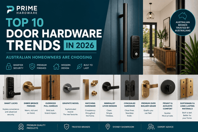 Top 10 Door Hardware Trends Australian Homeowners are Choosing in 2026 - primehardware