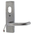 Lockwood 1820-70 External Plate With Cyl Hole, LED & Lever SC