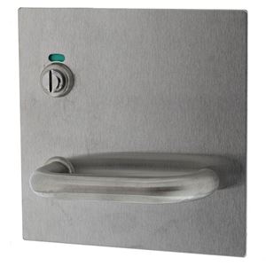 Lockwood 20014-96L External 162x162mm Turn & Lever Plate LH SS