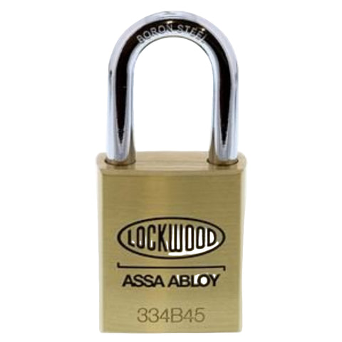 Lockwood 334 Brass 45mm Padlock 38mm Shackle