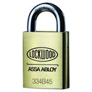 Lockwood 334 Brass 45mm Padlock 19mm Shackle