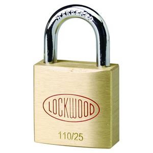 Lockwood 110 Brass 25mm Padlock 15mm Shackle