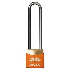Lockwood 312EL50/OR Brass 30mm Padlock 50mm Shackle Orange Cover