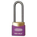 Lockwood 312ED38/PU Brass 30mm Padlock 38mm Shackle Purple Cover