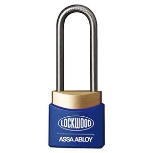 Lockwood 312ED38/BL Brass 30mm Padlock 38mm Shackle Blue Cover