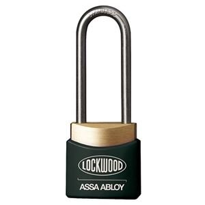 Lockwood 312ED38/BK Brass 30mm Padlock 38mm Shackle Black Cover