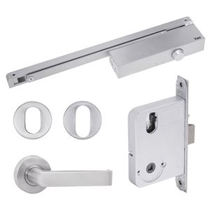 Yale Simplicity S1 Lever & Turn Complete Door Kit SS