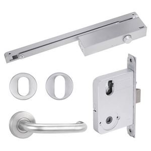 Yale Simplicity S2 Lever & Turn Complete Door Kit SS