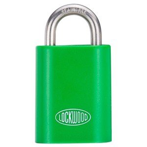 Lockwood 215A619 50mm Padlock 19mm Shackle Green Cover KA