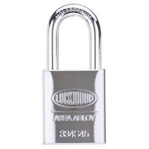 Lockwood 334 Solid Steel Case 45mm Padlock 38mm CM Shackle 5P KD