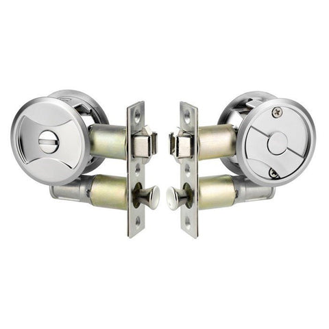 Lockwood 7400 Privacy Cavity Sliding Door Latch CP