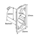 Legge G2 127mm Deadlatch Satin Chrome Plate